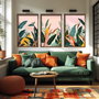 Wallity Conjunto de 3 Pinturas Decorativas MDF GE264-L Multicolor